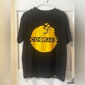 Cookies Apparel T-Shirt Size M Yellow Black Featuring iconic Cookie Rare
